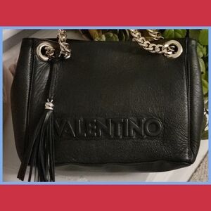 VALENTINO Mario Valentino Authentic Learher Shoulder Handbag